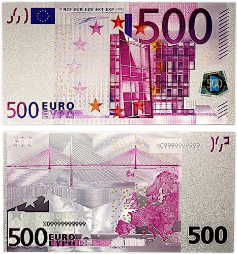 Silver plated 500 - 500, euro